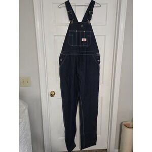 Roundhouse bib overall work NWT coveralls dark blue 9668 38x38